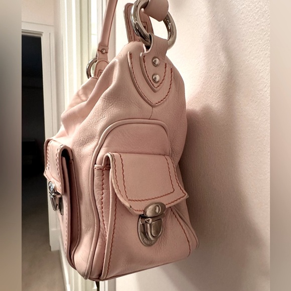 Marc Jacobs Leather Shoulder Bag in Blush Pink - Picture 3 of 15